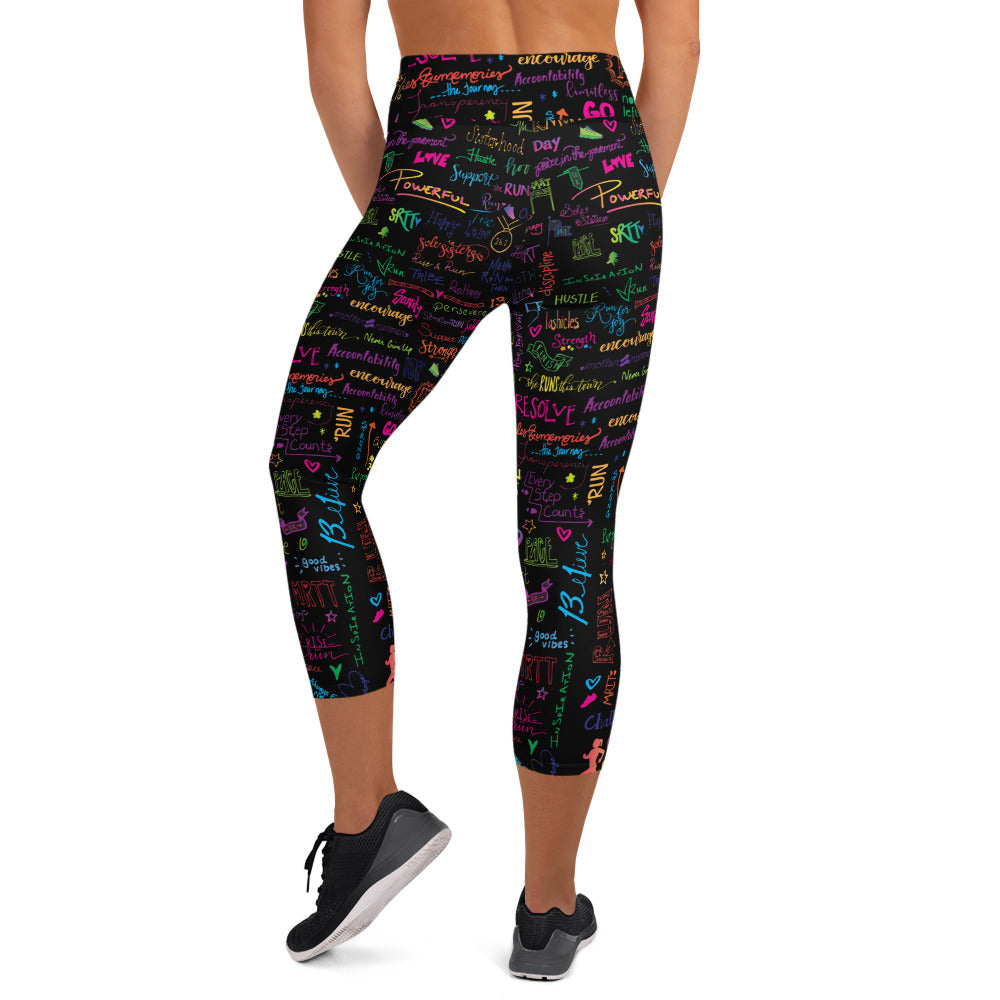 Covered in Positivity Yoga Capri Leggings