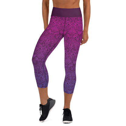 Plum Pacer Yoga Capri Leggings