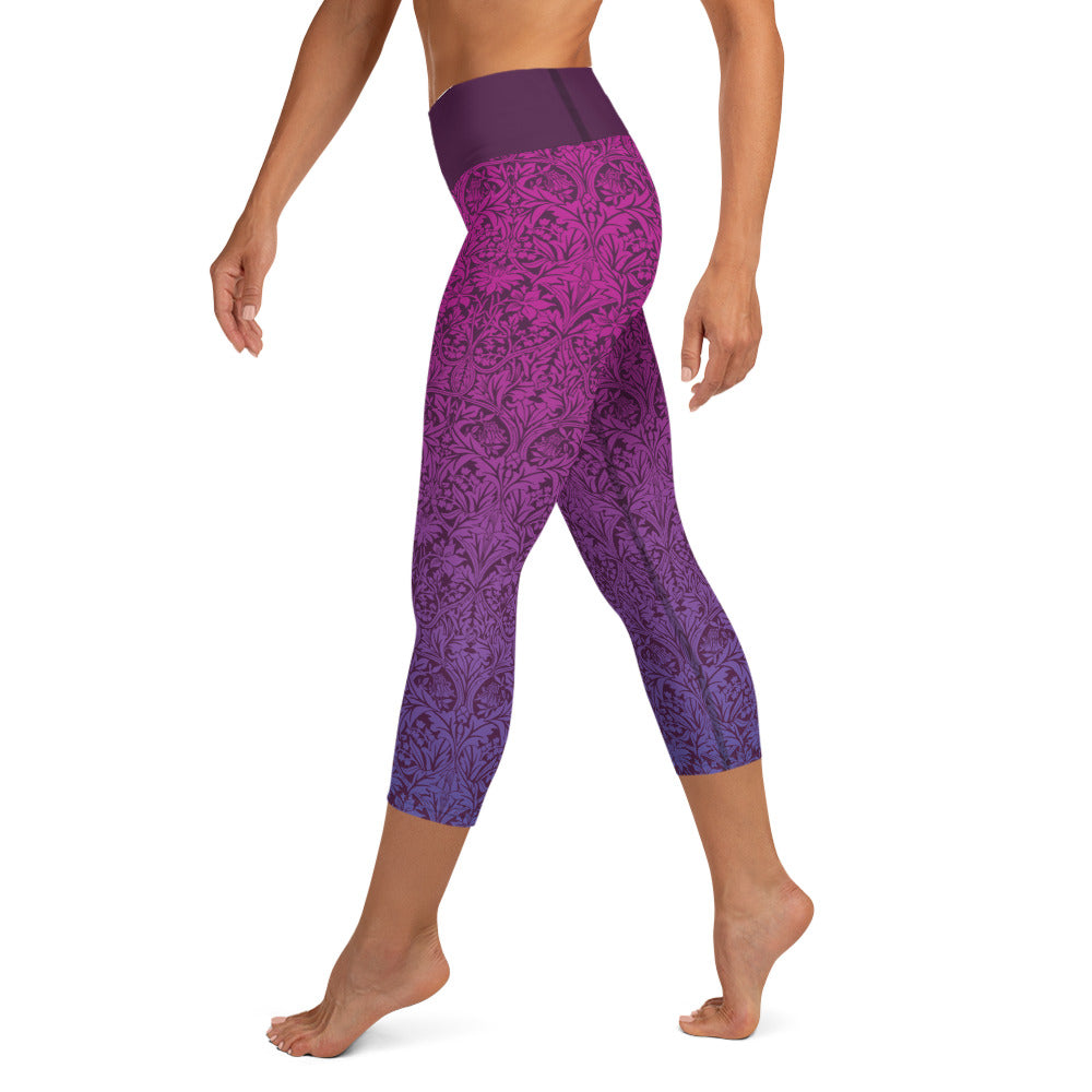 Plum Pacer Yoga Capri Leggings