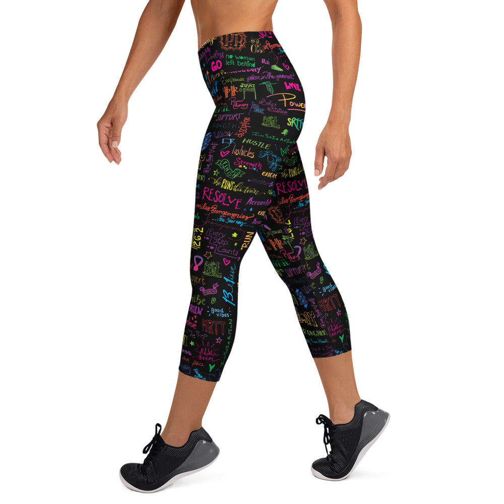Covered in Positivity Yoga Capri Leggings