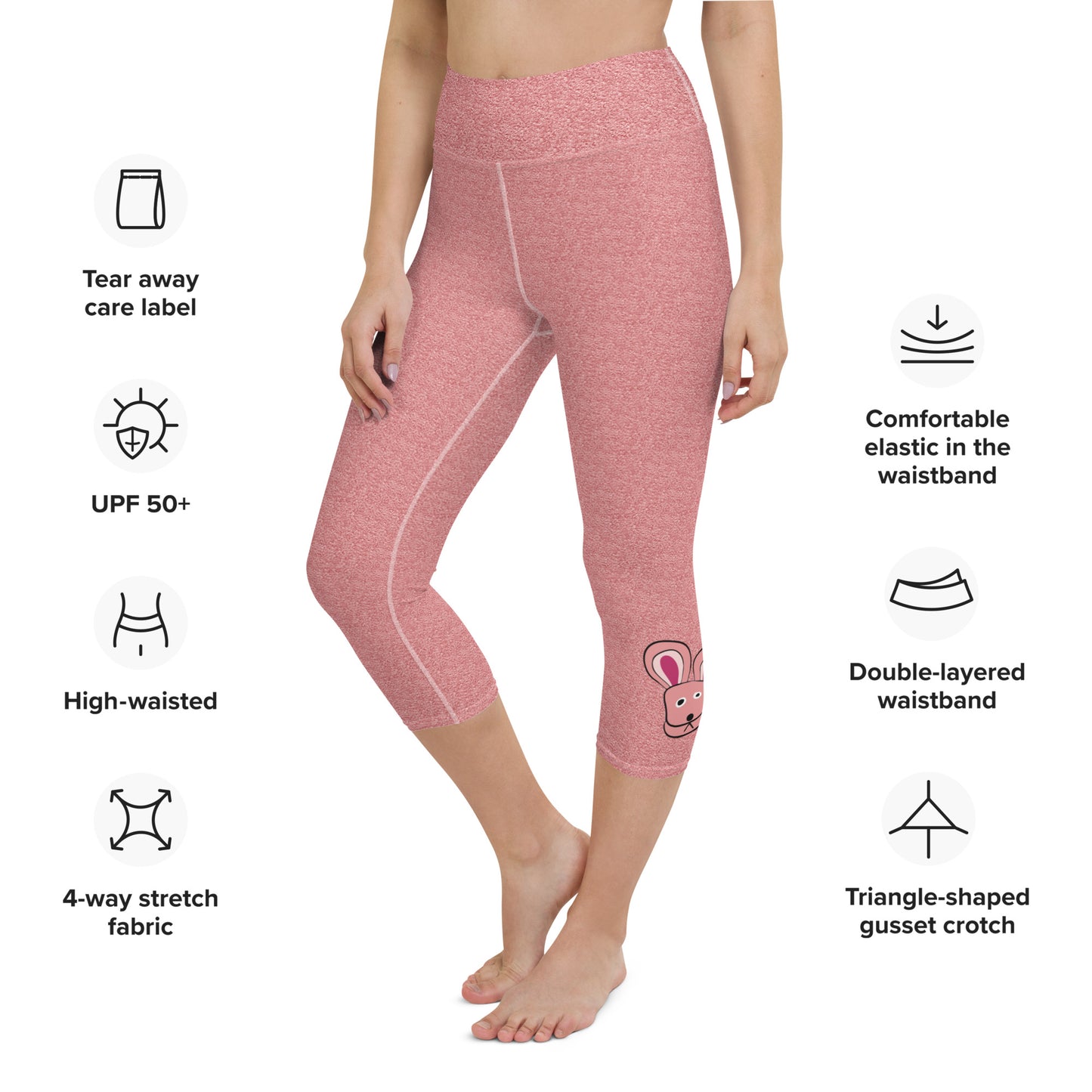 A Christmas Story Pink Nightmare Bunny Costume Capri Leggings