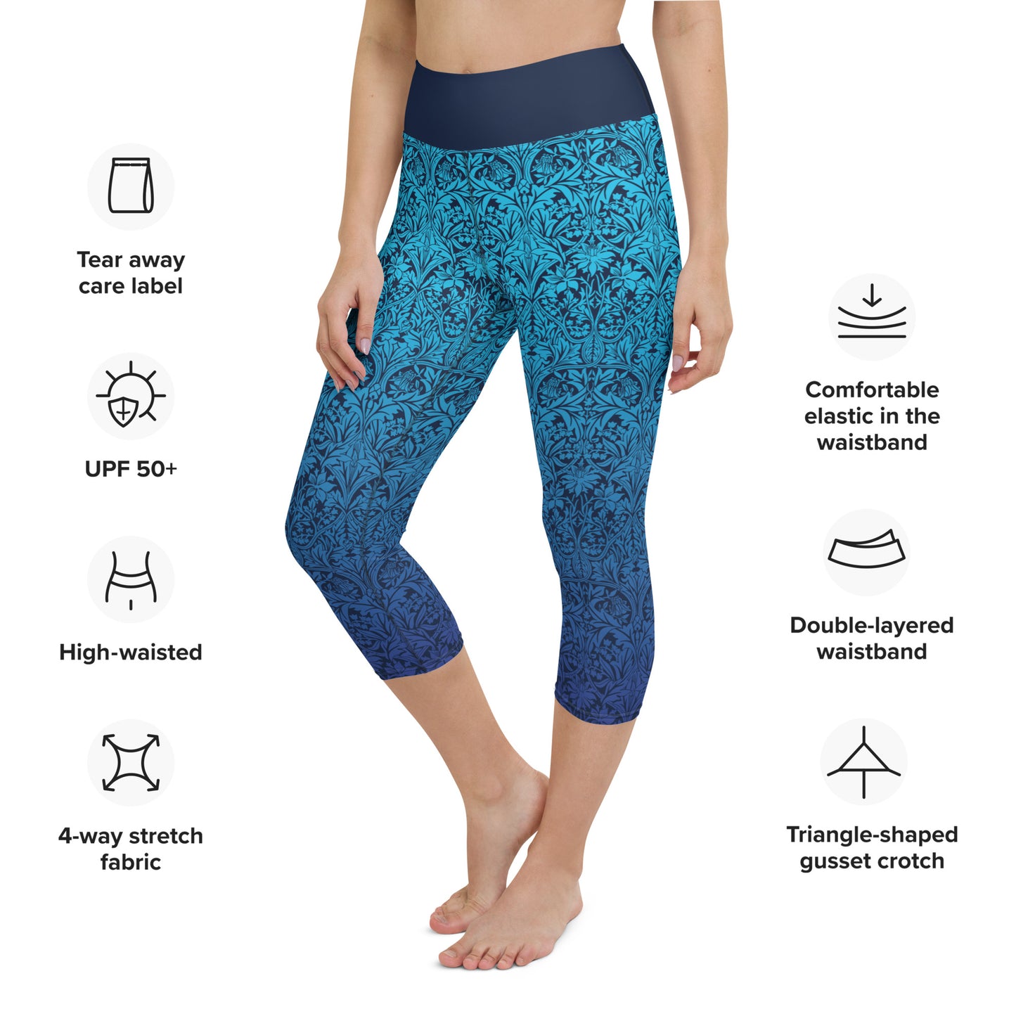Midnight Run Yoga Capri Leggings
