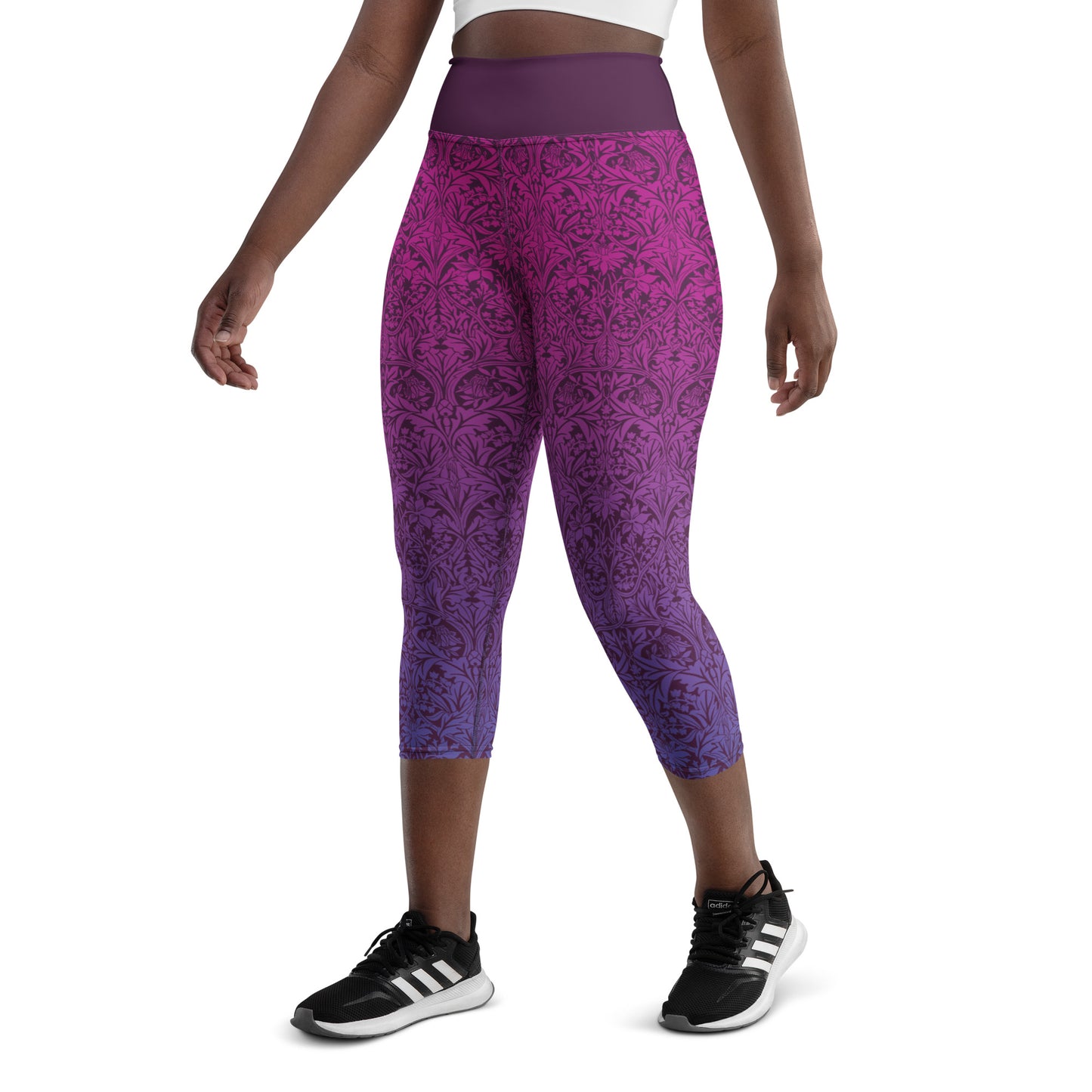 Plum Pacer Yoga Capri Leggings