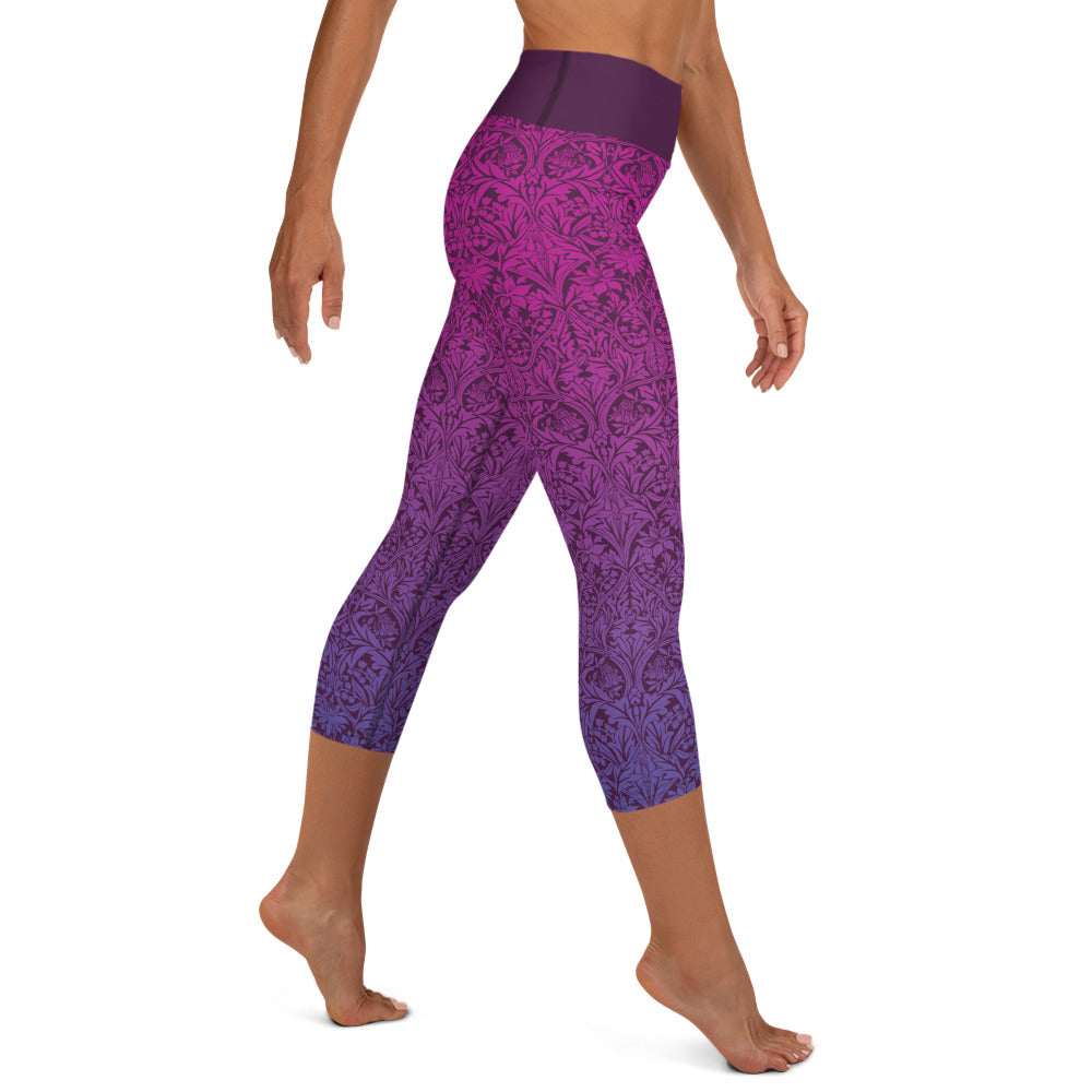 Plum Pacer Yoga Capri Leggings