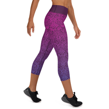 Plum Pacer Yoga Capri Leggings
