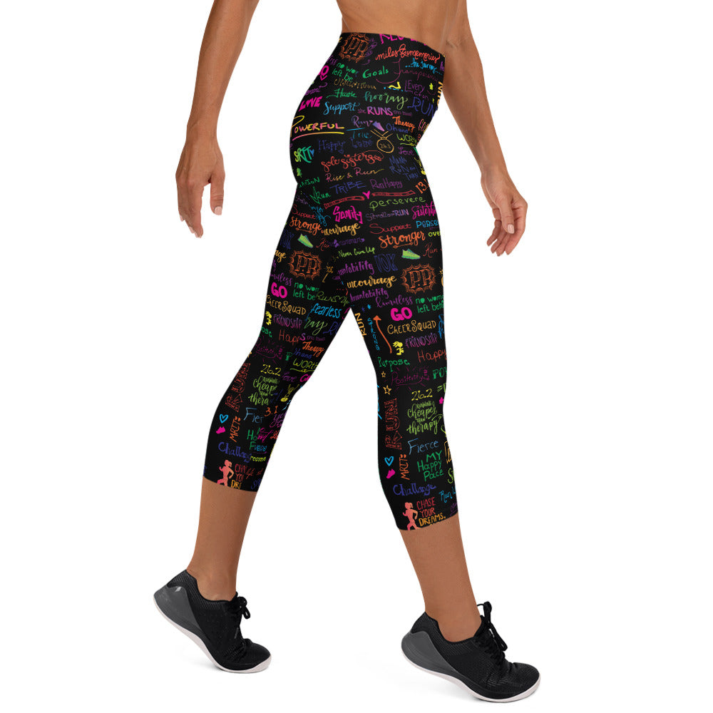 Covered in Positivity Yoga Capri Leggings