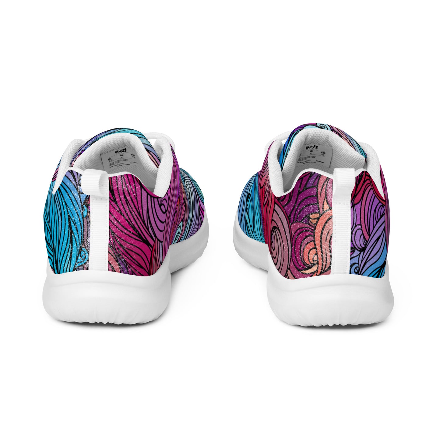 Rainbow Waves Women’s Athletic Shoes