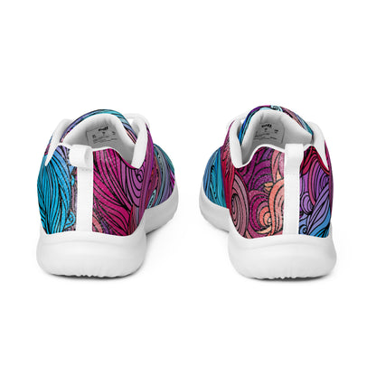 Rainbow Waves Women’s Athletic Shoes