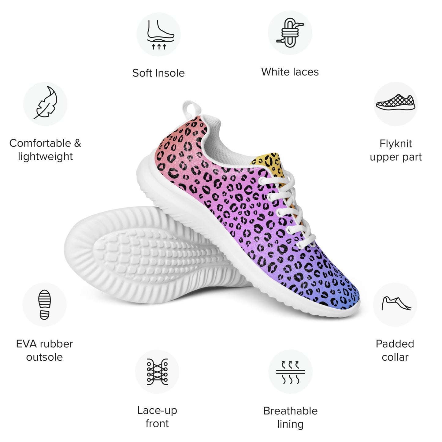 Rainbow Roar Women’s Athletic Shoes