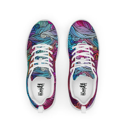 Rainbow Waves Women’s Athletic Shoes